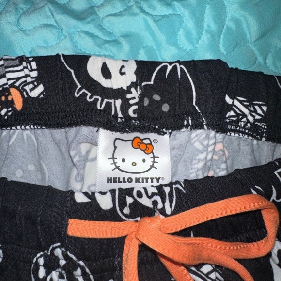 Hello Kitty Halloween Pajama Pants HALLOWEEN SKELETON GHOST mummy Sanrio Rare - Picture 4 of 4